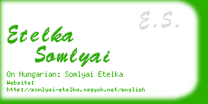 etelka somlyai business card